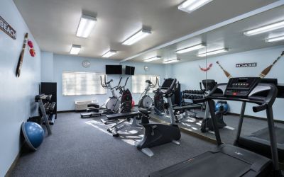 Fitness center at Hotel Marguerite.