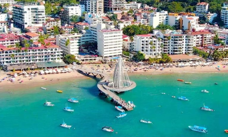 Beautiful all-inclusive hotel with ocean view at Hotel Delfin PV Beach Resort.