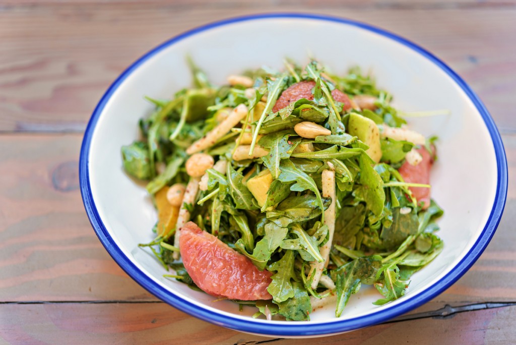 A salad from a cafe/bistro in Palm Springs, CA