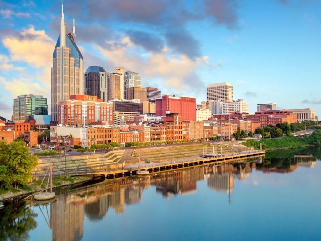 nashville city skyline during the day