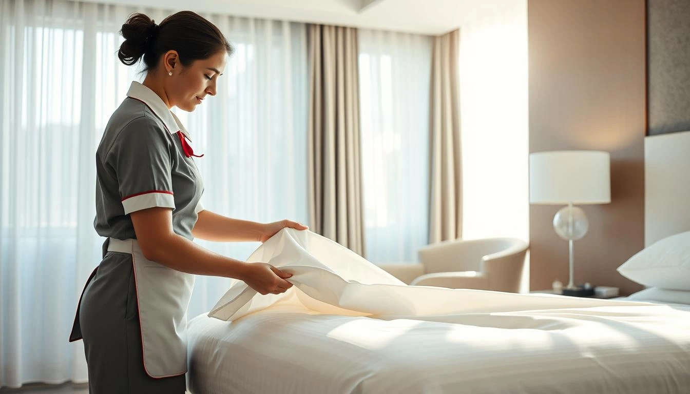 do hotels change sheets between guests housekeeper changing sheets between guest