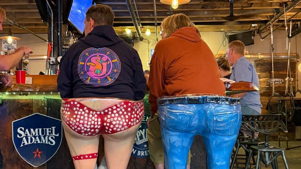 best sports bar in america: Interior of Bonfire Country Bar Portland with patrons watching multiple TVs, voted the best sports bar in America 2025.