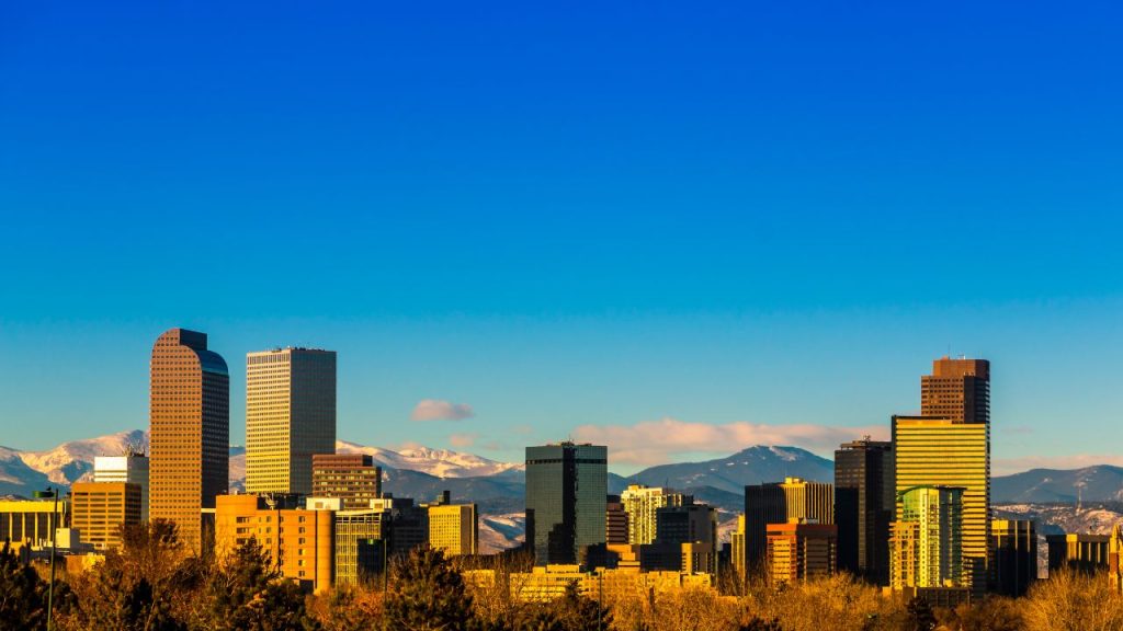denver colorado skyline during the day