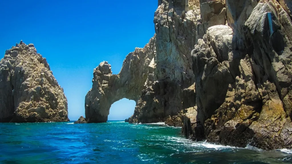 ocean and rocks in cabo san lucas