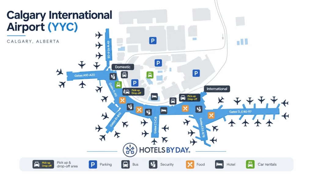 calgary airport terminal map