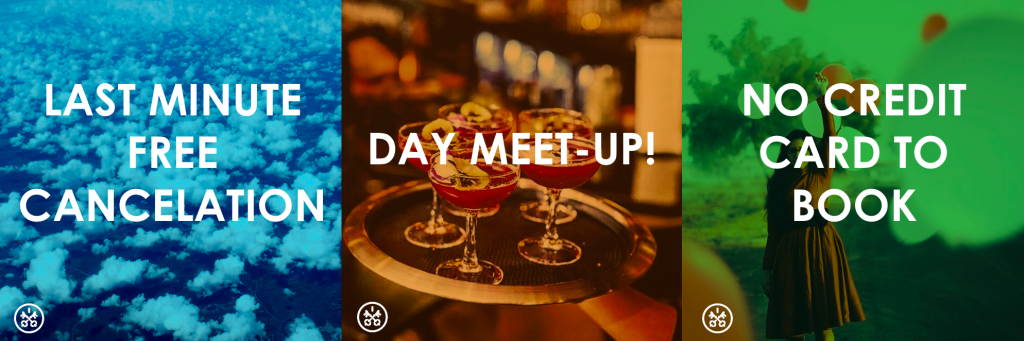 Enjoy no fees, no credit card, and last-minute booking with HotelsByDay.