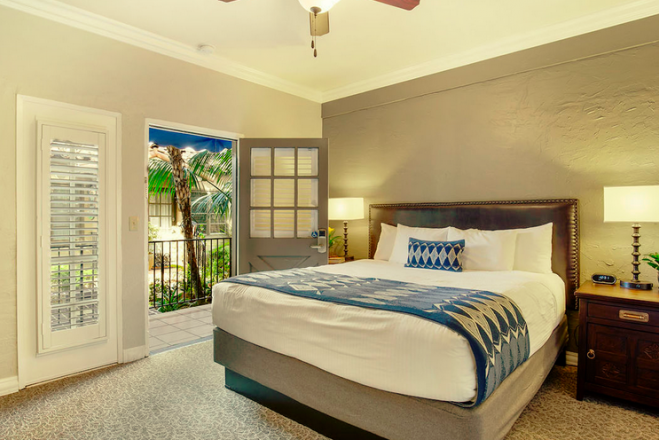 A day room at El Cordova Hotel in San Diego.