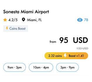 Cuanto más reserves, más fichas ganarás para estancias gratuitas